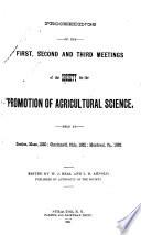Proceedings of the ... Annual Meeting of the Society for the Promotion of Agricultural Science