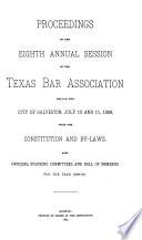 Proceedings of the ... Annual Sessions of the Texas Bar Association