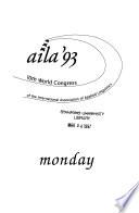 Proceedings of the International Conference of Applied Linguistics