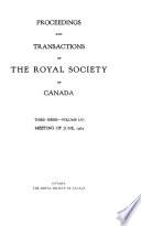 Proceedings of the Royal Society of Canada