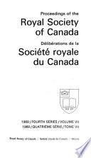 Proceedings of the Royal Society of Canada
