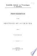 Proceedings of the Section of Sciences