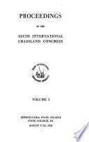 Proceedings of the Sixth International Grassland Congress