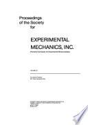 Proceedings of the Society for Experimental Mechanics