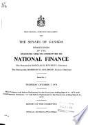 Proceedings of the Standing Senate Committee on National Finance
