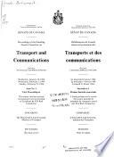 Proceedings of the Standing Senate Committee on Transport and Communications