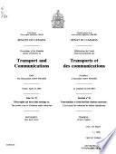 Proceedings of the Standing Senate Committee on Transport and Communications