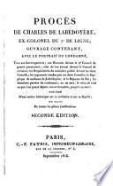 Procès de Charles de Labédoyère, ex-colonel du 7e de ligne