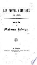 Procès de Madame Lafarge