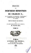 Procès des derniers ministres de Charles X