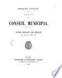 Procès-verbal - Conseil municipal [de Lyon]