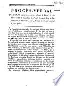 Procès-verbal... [Lettres de Dubois-Crancé, Gauthier, Chambon. Réponses du comité]