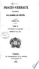 Procés-verbaux de la chambre des députés