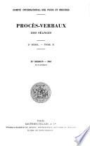 Procès-Verbaux des Séances