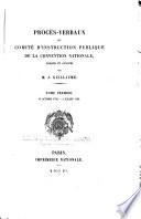 Procès-verbaux du Comité d'instruction publique de la Convention nationale