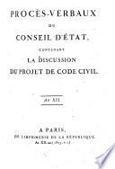 Procés-verbaux du conseil d'état