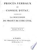 Procés-verbaux du conseil d'état