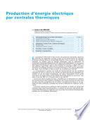 Production d'Energie Electrique par Centrales Thermiques
