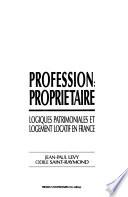 Profession, propriétaire