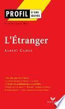 Profil - Camus (Albert) : L'Etranger