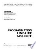 Programmation linéaire appliquée