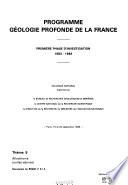 Programme Géologie profonde de la France