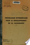 Programme intermédiaire pour le développement de la Cassamance