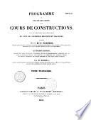 Programme, ou Résumé des leçons de cours de constructions...