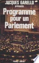 Programme pour un parlement