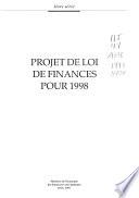 Livre Projet de loi de finances pour ...