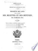 Projet de loi ... portant fixation du budget général de l'exercisc