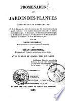 Promenades au Jardin des plantes, comprenant la description: 1. de la ménagerie ... par Louis Rousseau et Céran Lemonnier