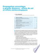 Propagation Acoustique a Grande Distance