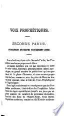 Prophéties modernes proprement dites