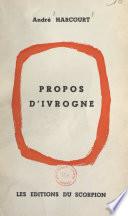 Propos d'ivrogne