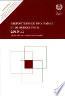 Propositions de Programme Et de Budget Pour 2010-11