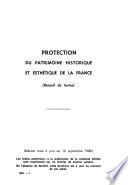 Protection du patrimoine historique et esthétique de la France