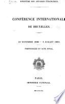 Protocoles et acte final