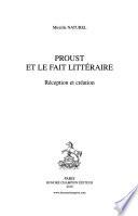 Proust et le fait littéraire