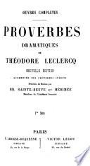 Proverbes dramatiques