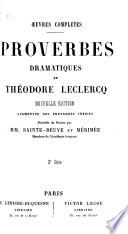 Proverbes dramatiques