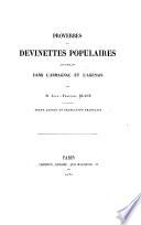 Proverbes et devinettes populaires