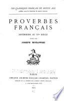 Proverbes français antérieurs au XVe siècle