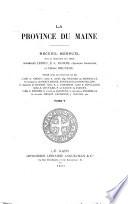 Province du Maine, union historique & littéraire