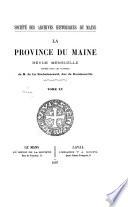 Province du Maine, union historique & littéraire