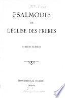 Psalmodie de l'église des frères