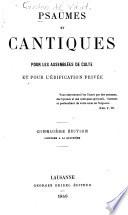 Psaumes et cantiques pour les assemblées de culte et pour l'édification privée