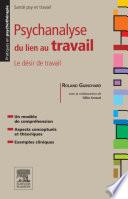 Psychanalyse du lien au travail