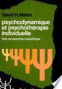 Psychodynamique et psychothérapie individuelle