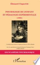 Psychologie de l'enfant et pédagogie expérimentale (1905)